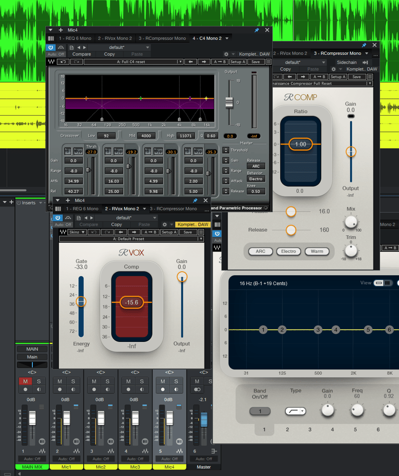 Livestream mix DAW screenshot